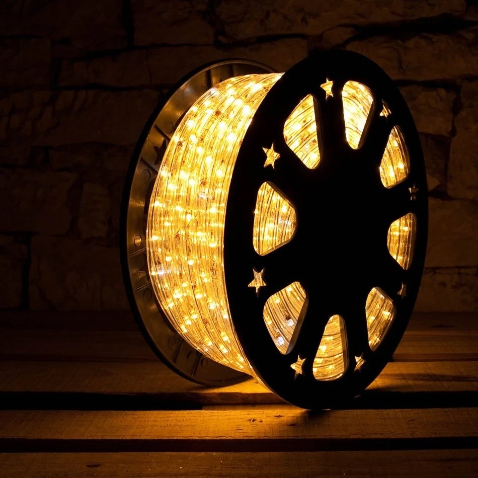 LED hadice 50m, teple bílá, 1500 diod, silikonová