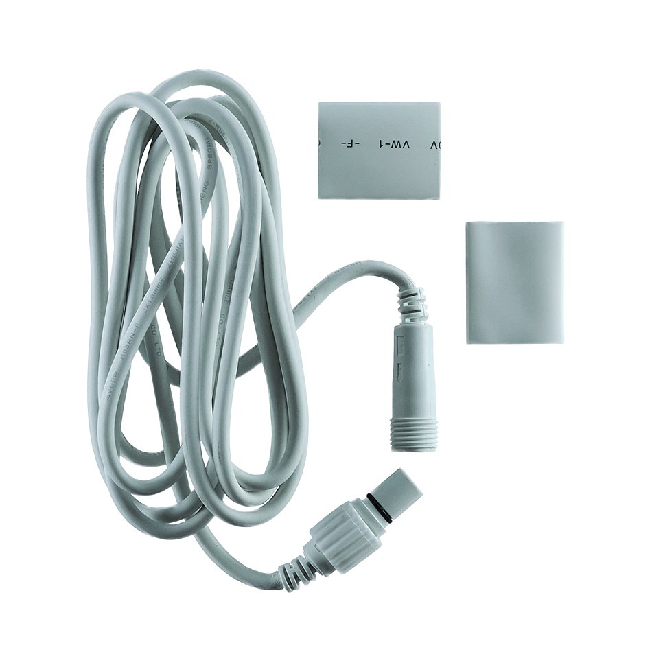 Prodlužovací kabel, bílý, 3 m, IP67 (kopie)
