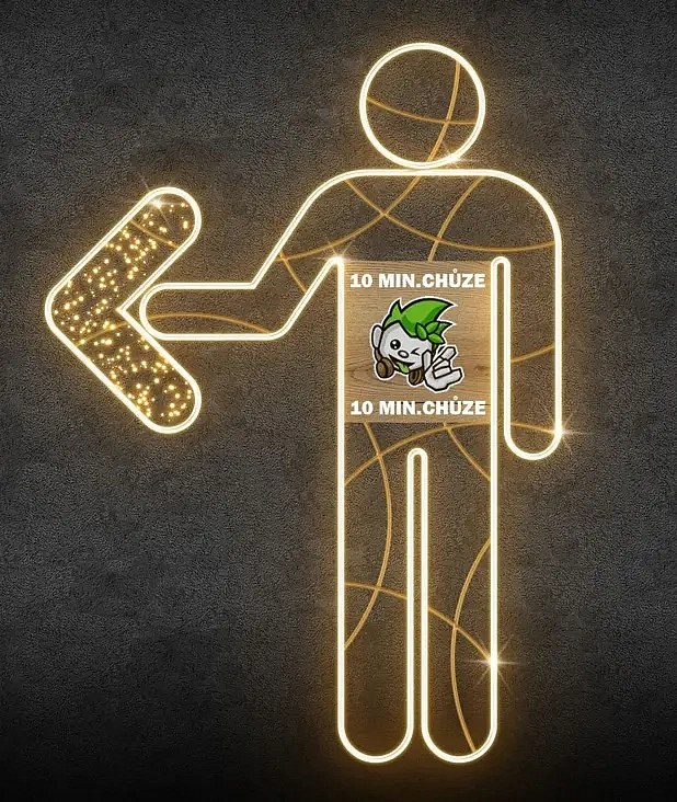 LED světelný ukazatel, 150 x 210 cm, teple bílá, 230V, 14W, 3,3 kg, ze 2 dílů
