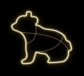 2D LED světelné medvídě II