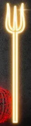 2D LED světelné vidle, 26 x 150 cm, teple bílá, stojící