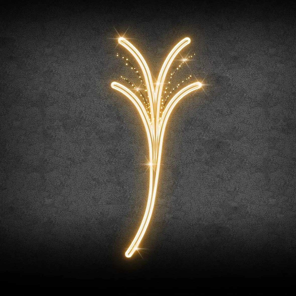 2D LED světelný dekor na VO, 90 × 230 cm, teple bílá, 230 V, 37 W, 1 díl