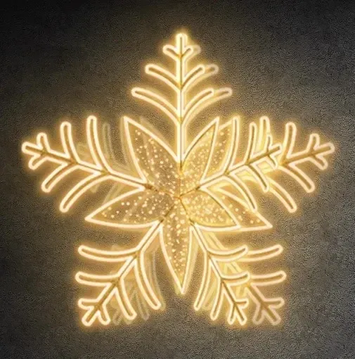 3D LED světelná vločka, prům