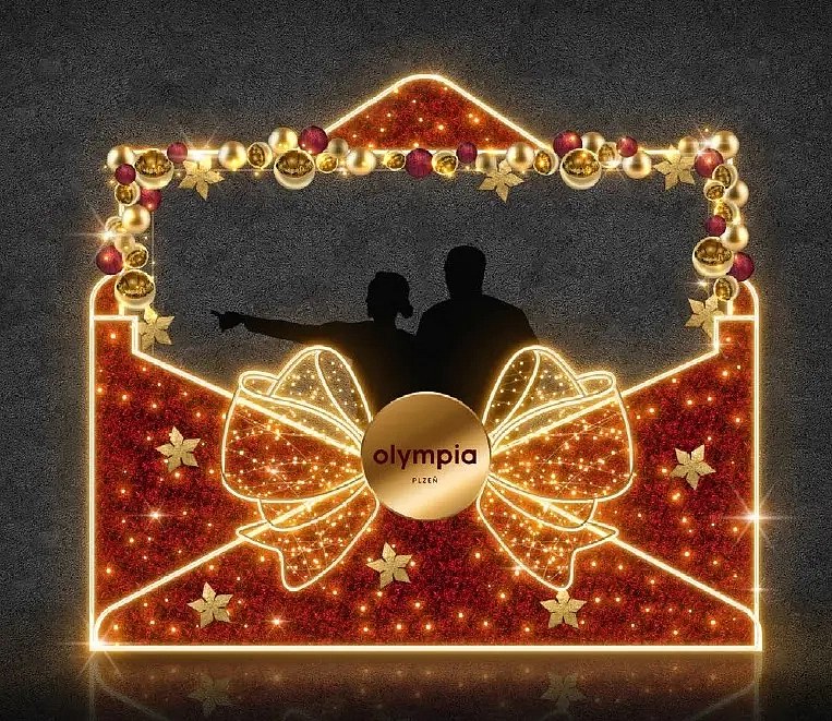 LED světelná obálka, 330 x 280 x 100 cm, teple bílá, 230V,185,8 W, 79,6 kg, ze 7 dílů