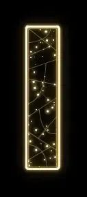LED světelné písmeno I, v