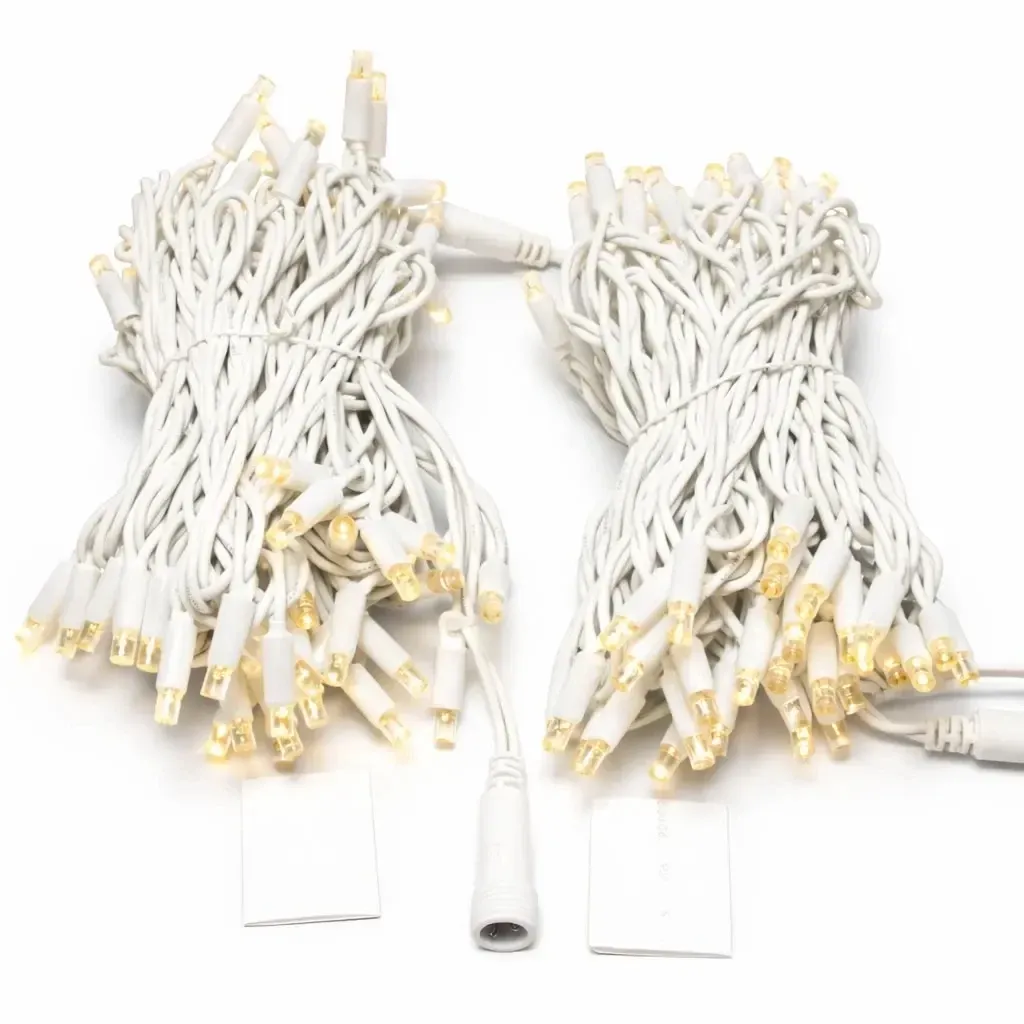 Easy Fix LED světelný řetěz 20 m, teple bílá, 120 diod, bílý kabel IP67