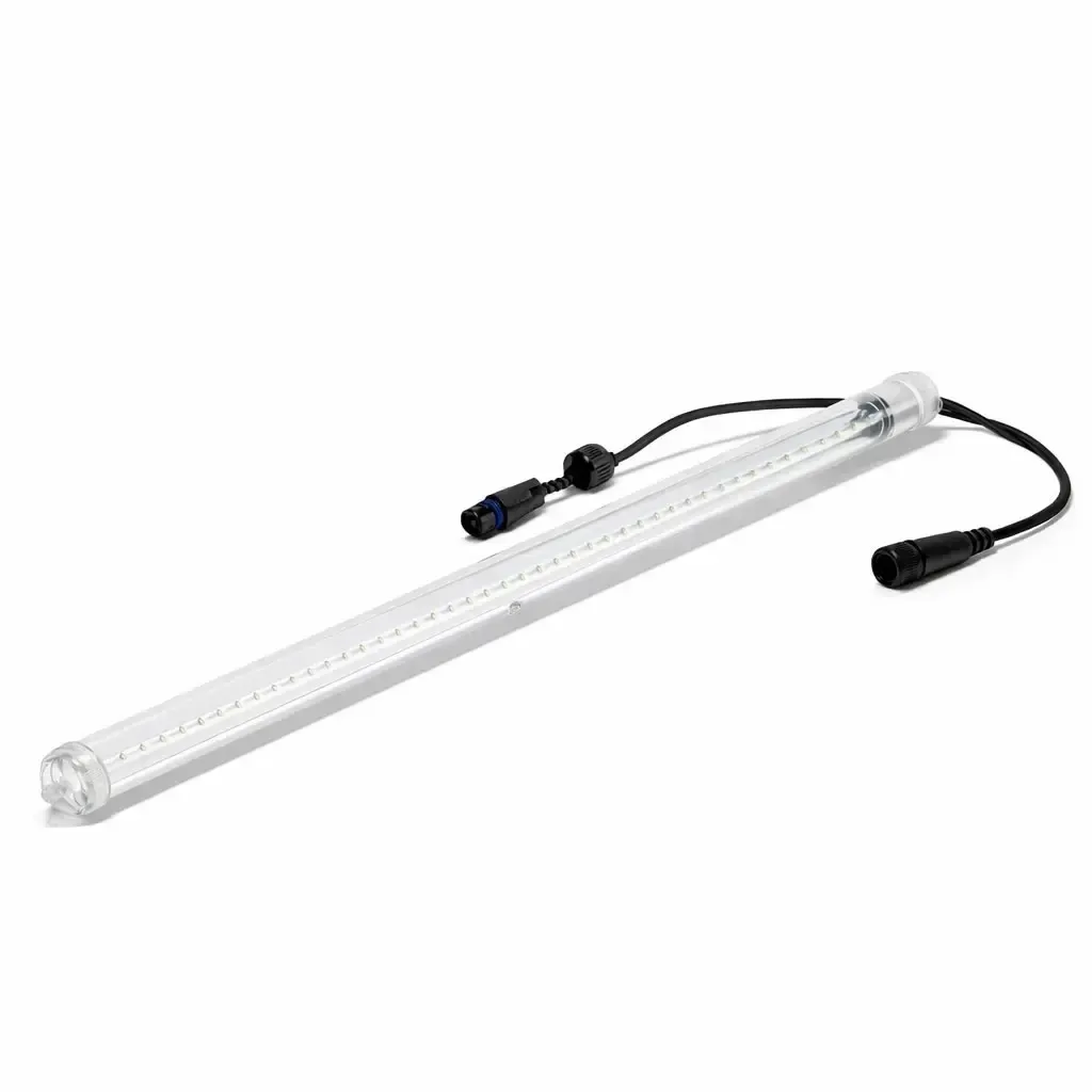 Easy Fix LED padající sníh 100 cm, ledově bílá, 200 diod, černý kabel IP44, prodlužovací