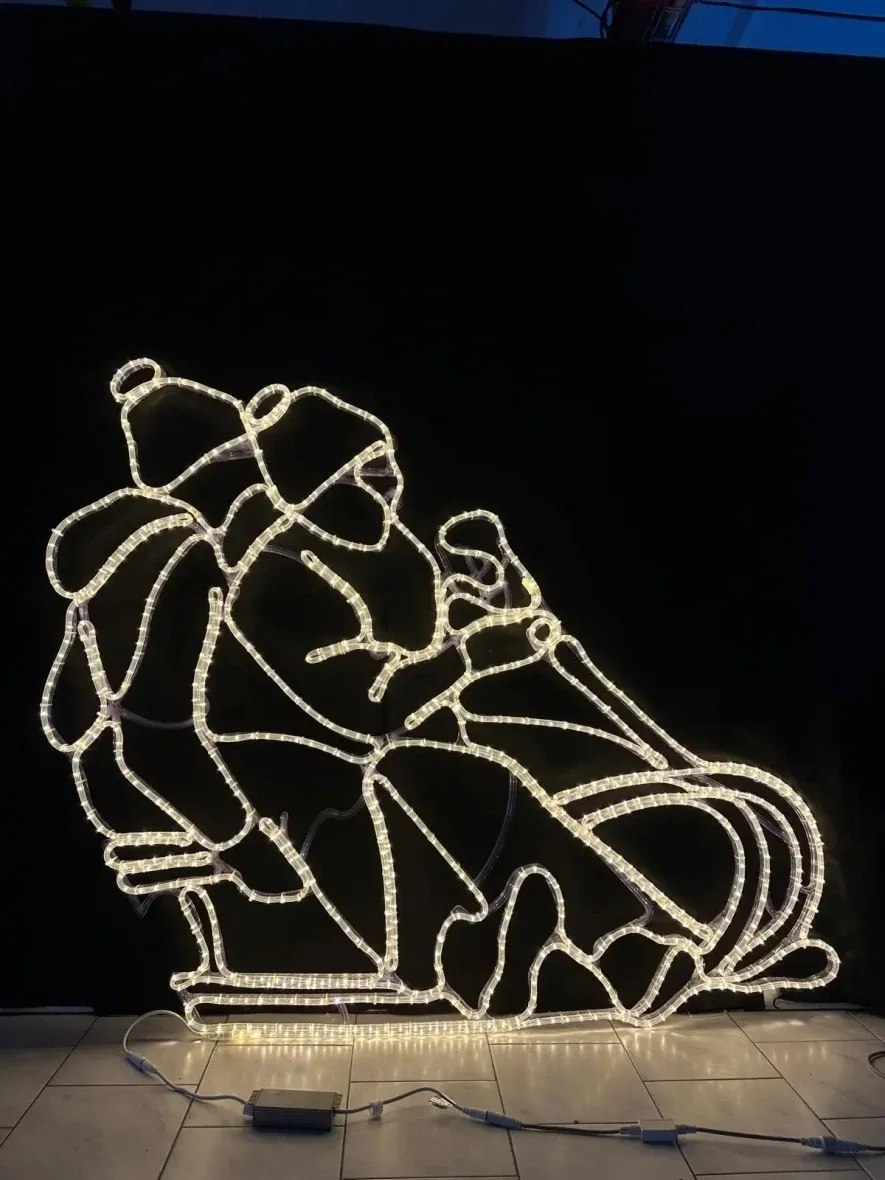 2D LED světelní sáňkaři 1870-1650-40, teple bílá
