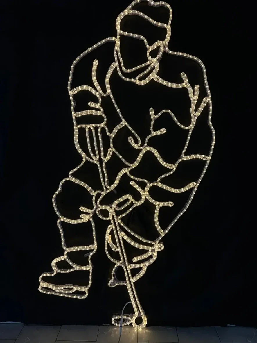 2D LED světelný dekor, hokejista I