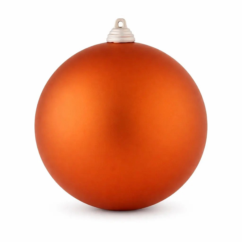 Velká vánoční koule 30 cm, měděná, matná, UV