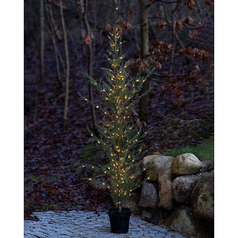 LED-es fényfa cserépben Cédrus, 190 cm