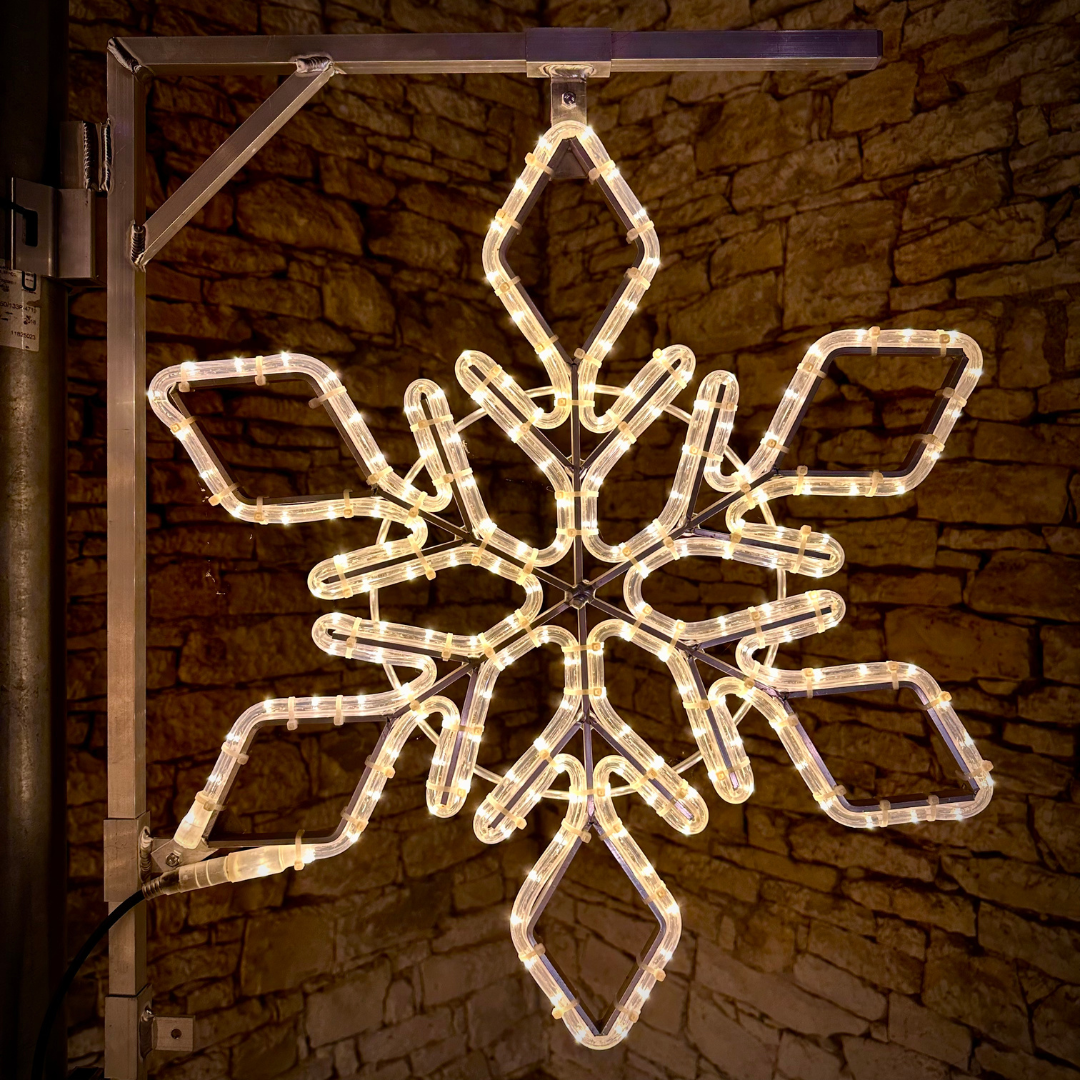 Easy Fix 2D LED reflektor IX, Ø 60 cm, meleg fehér, közvilágítási készlet, alumínium