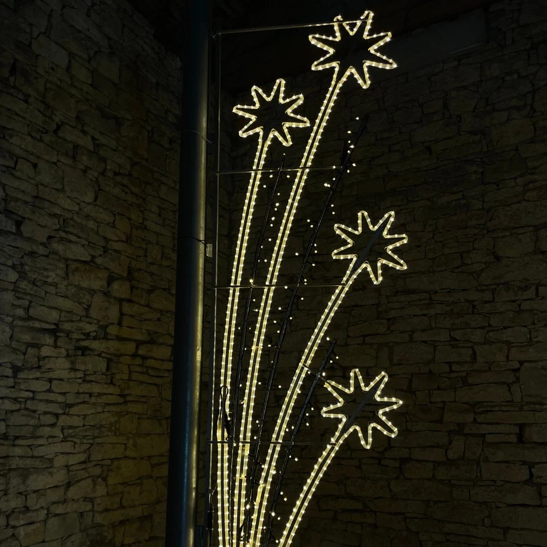 LED fénydekoráció, 85 x 300 cm, meleg fehér, 230V