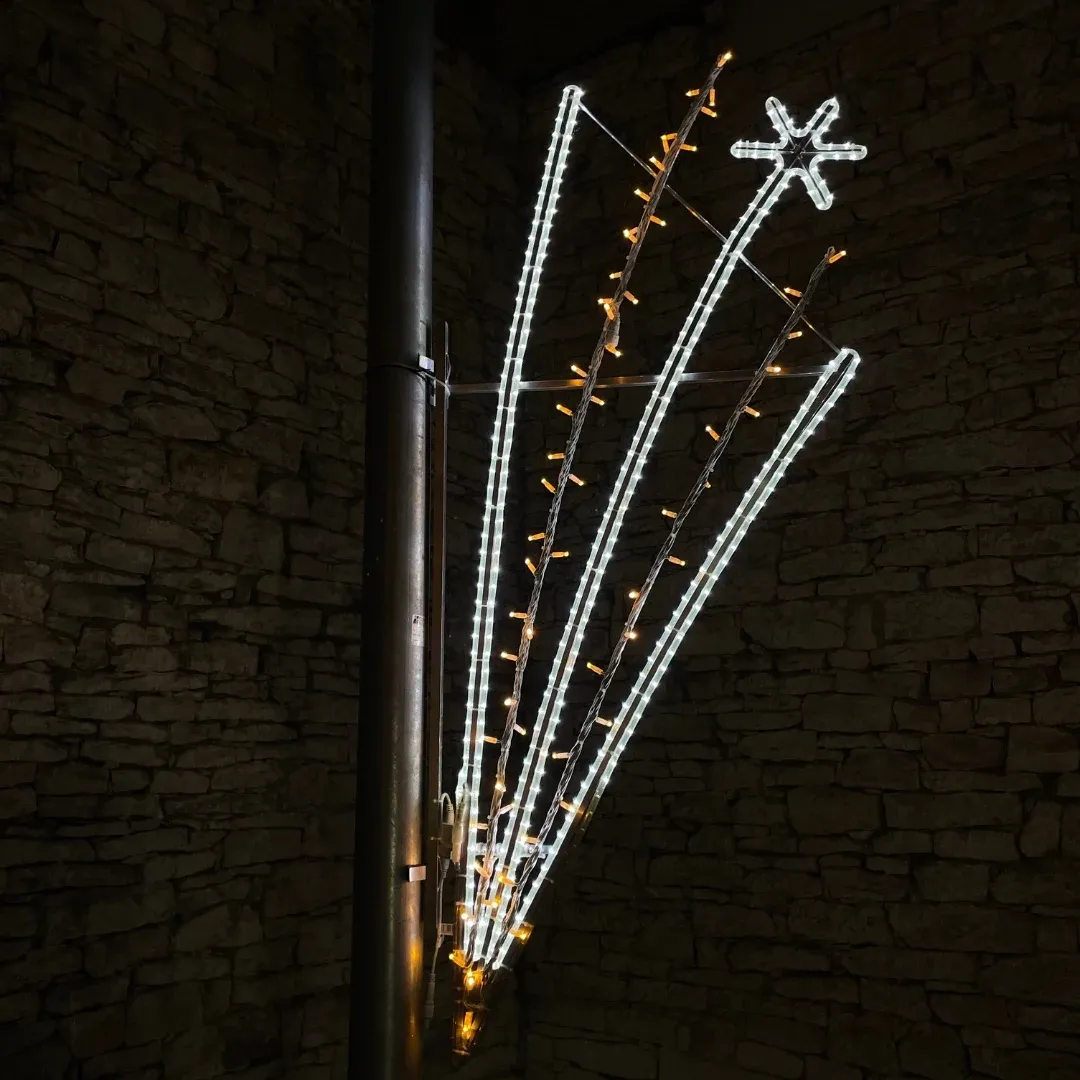 LED fénydekorációs splash, 60 x 120 cm, jégfehér és melegfehér színben