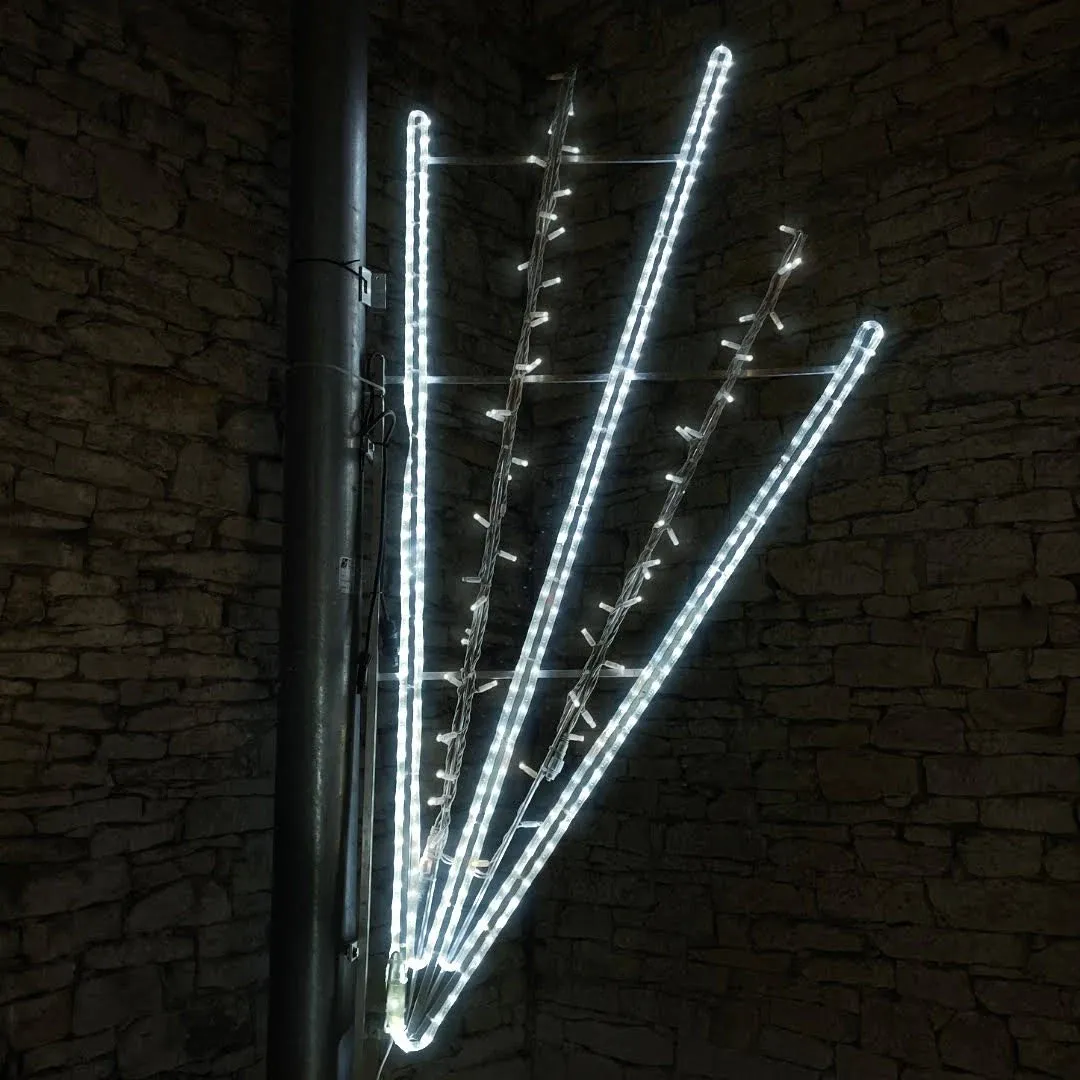 LED fénymotívum, 220 x 70 cm, led, villanófénnyel