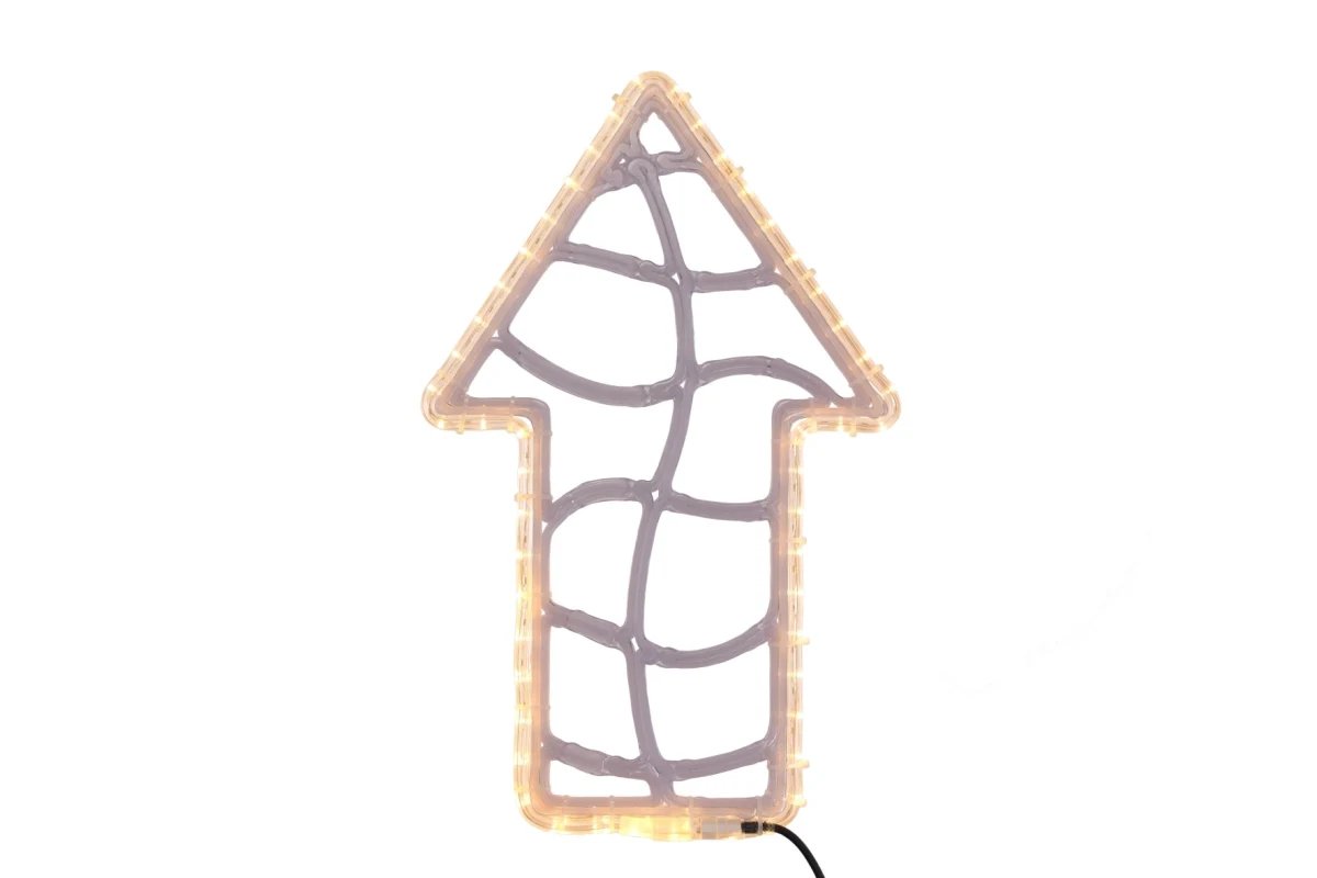 Easy Fix 2D LED-es irányjelző nyílvillogó, lógó, 63 × 40 × 3 cm, meleg fehér, 3D nyomtatás, arany színű