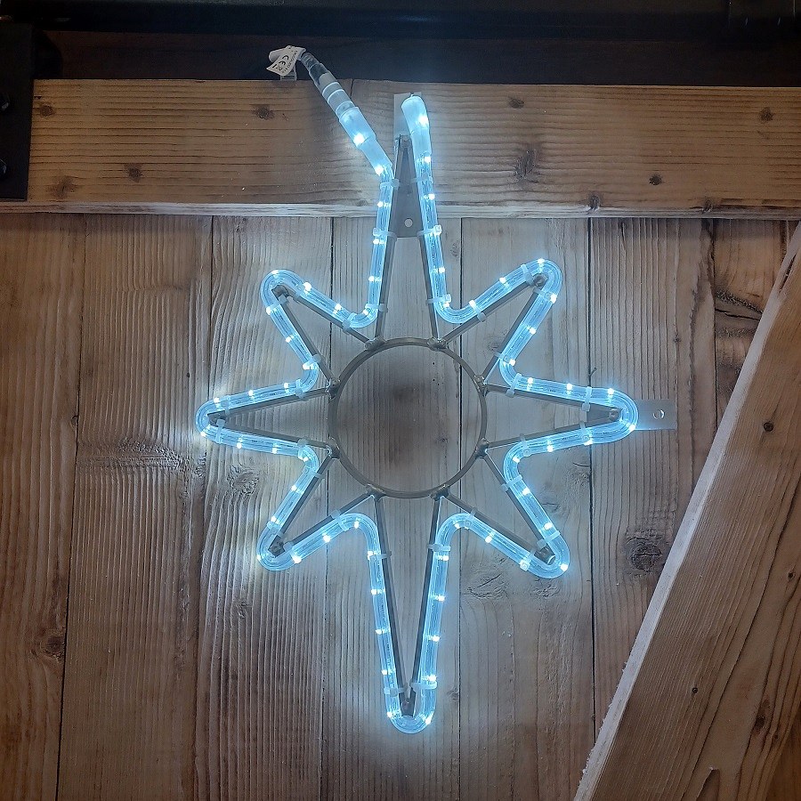 Easy Fix 2D LED csillagfény X., 39 × 51 cm, jégfehér, lógó, alumínium, függő