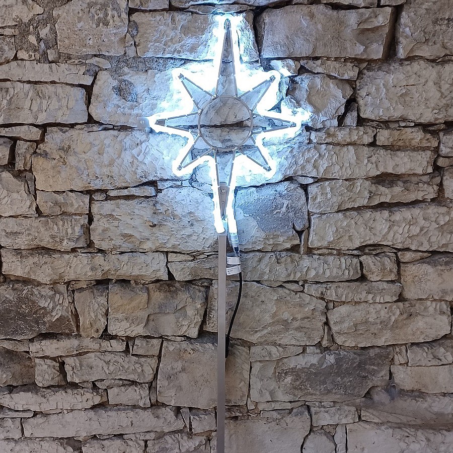 Easy Fix 2D LED-es fafény, 45 × 70 cm, jégfehér, alumínium