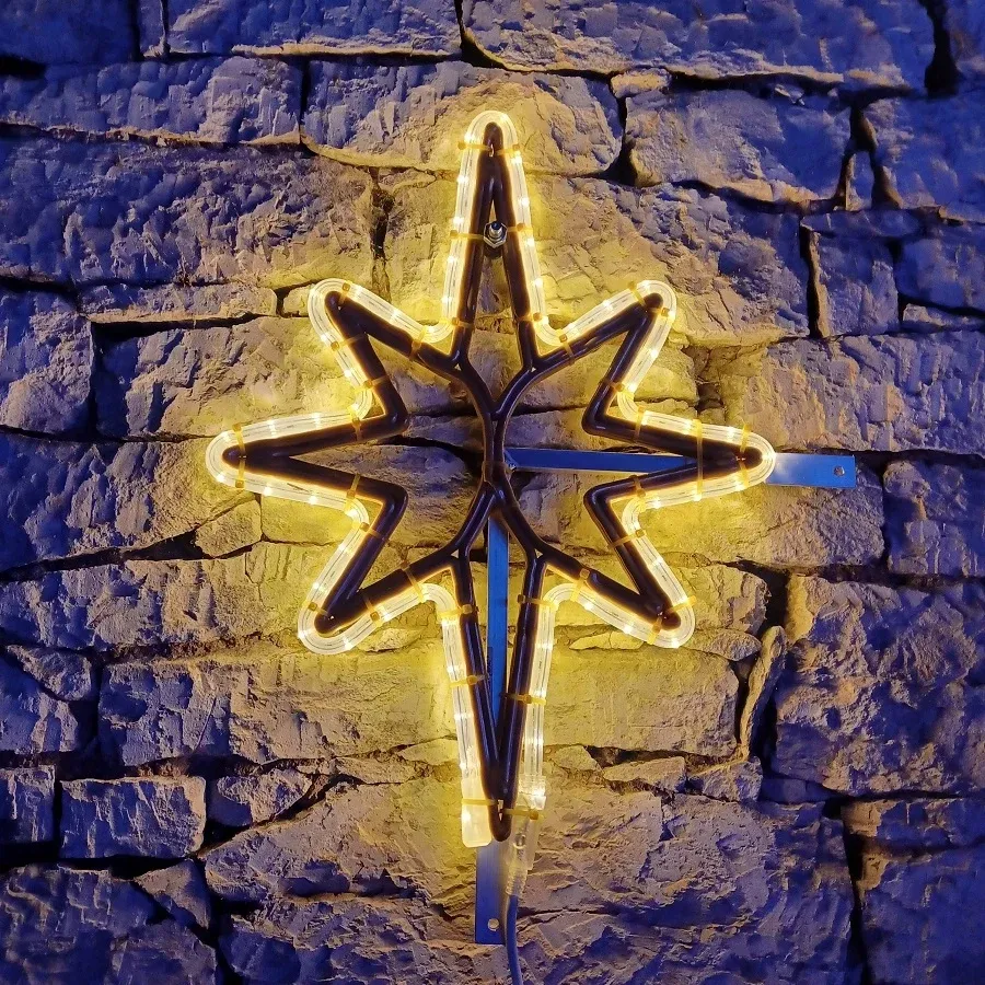 Easy Fix 2D LED csillagfény, 60 × 90 cm, melegfehér 3D nyomtatás, közvilágítási dekoráció, alumínium