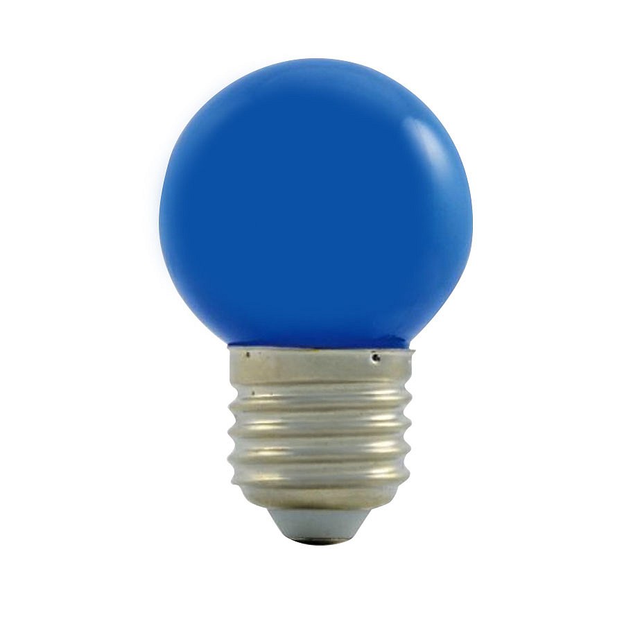 LED izzó, kék, foglalat E27