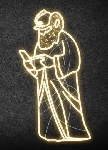 2D LED fényalkimista, 100 × 190 cm, meleg fehér, álló, 3D nyomtatás, 2D LED fényalkimista, 100 × 190 cm, meleg fehér, 3D nyomtatás