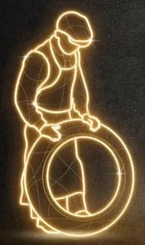 Eco Fix 2D LED fénymechanika, 93 × 180 × 60 cm, meleg fehér, álló, 3D nyomtatás, 3D nyomtatás
