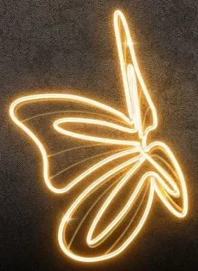 3D LED fénypillangó, 80 x 80 cm, 3D LED fénypillangó, 80 x 80 cm