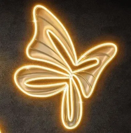3D LED pillangófény, meleg fehér, 36V