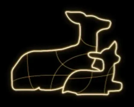 Eco Fix 2D LED fénycsapda kerékkel, 100 × 80 × 60 cm, meleg fehér, álló, 3D nyomtatott, alumínium, 3D nyomtatással