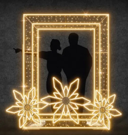 Eco Fix 2D LED-es képkeret, 270 × 230 × 100 cm, meleg fehér, álló, álló