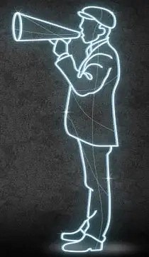 Eco Fix 2D LED-es fényember nyomtatóval, 100 × 210 × 60 cm, jeges fehér, függő, 3D nyomtatás, 3D nyomtatás
