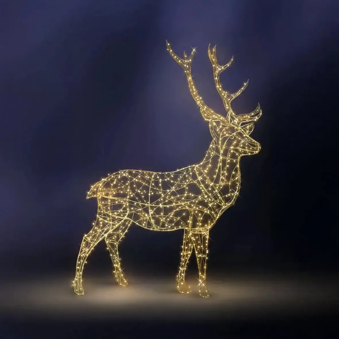 Eco Fix 3D LED szarvasfény 200 cm, melegfehér, alumínium