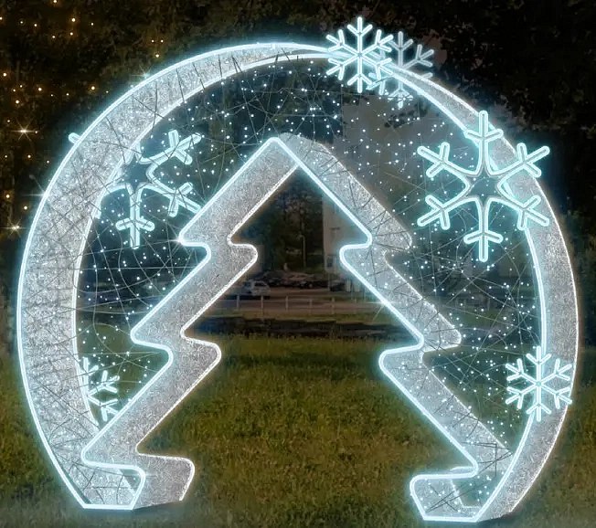 Eco Fix 2D LED fénypont, 275 cm, hidegfehér, villanófénnyel, alumínium