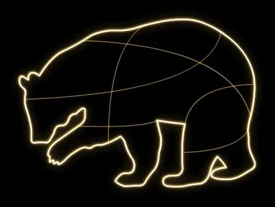 Easy Fix 2D LED fénymedve, 170 × 130 × 60 cm, meleg fehér, álló, 3D nyomtatás, alumínium, 3D nyomtatás, meleg fehér