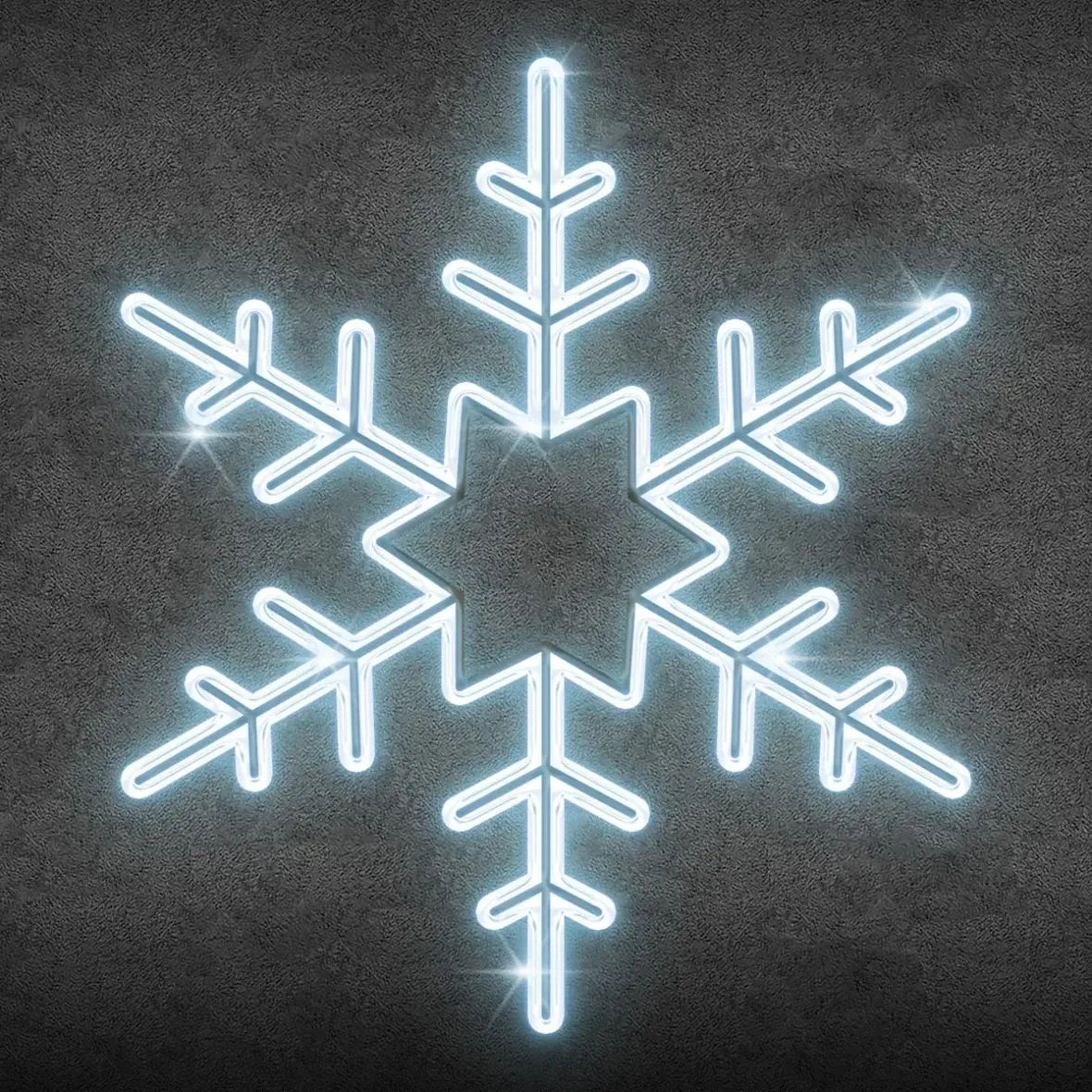Easy Fix 2D LED csillag úszó Ø 100 cm, jégfehér, közvilágítási készlet, alumínium