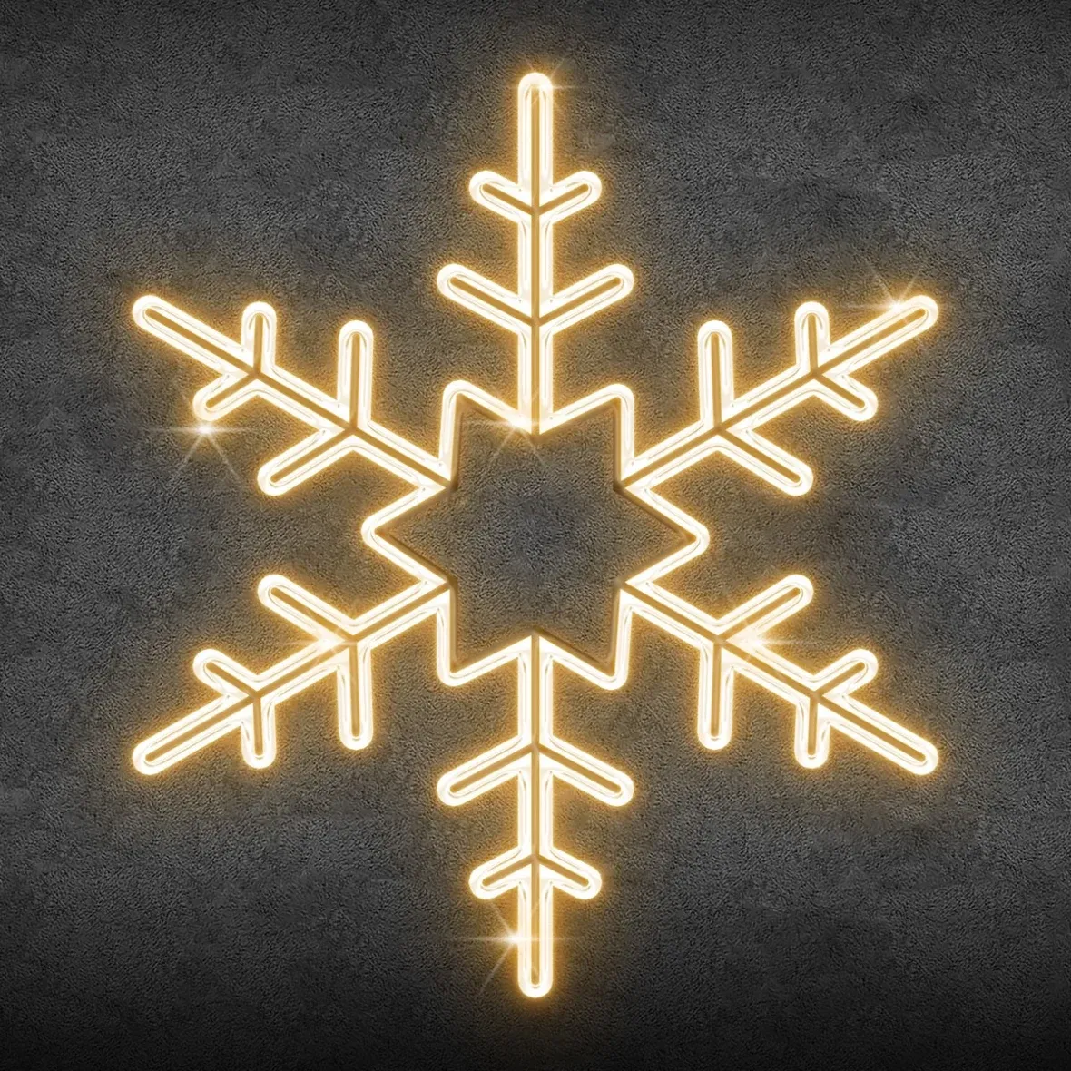 Easy Fix 2D LED csillagfény úszó Ø 80 cm, meleg fehér, közvilágítási készlet, alumínium