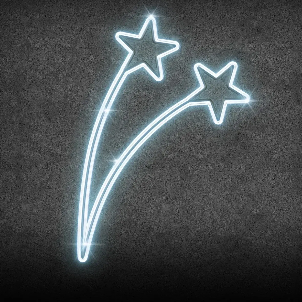 Easy Fix 2D LED csillagfény, 95 × 120 cm, jeges fehér színben