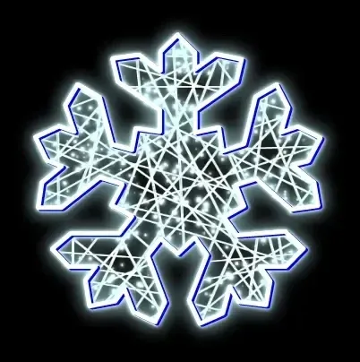 2D LED reflektor FB -II, lógó, Ø 150 cm, jégfehér, Flash, üvegszálas, üvegszálas