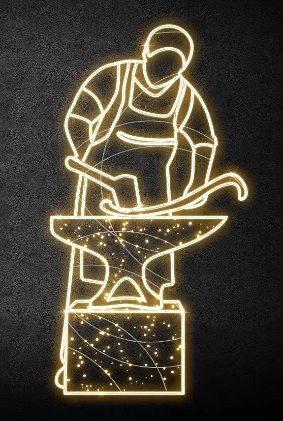 Eco Fix 2D LED fénykovácsoló, 200 × 100 cm, meleg fehér, álló, 3D nyomtatás, 3D nyomtatás