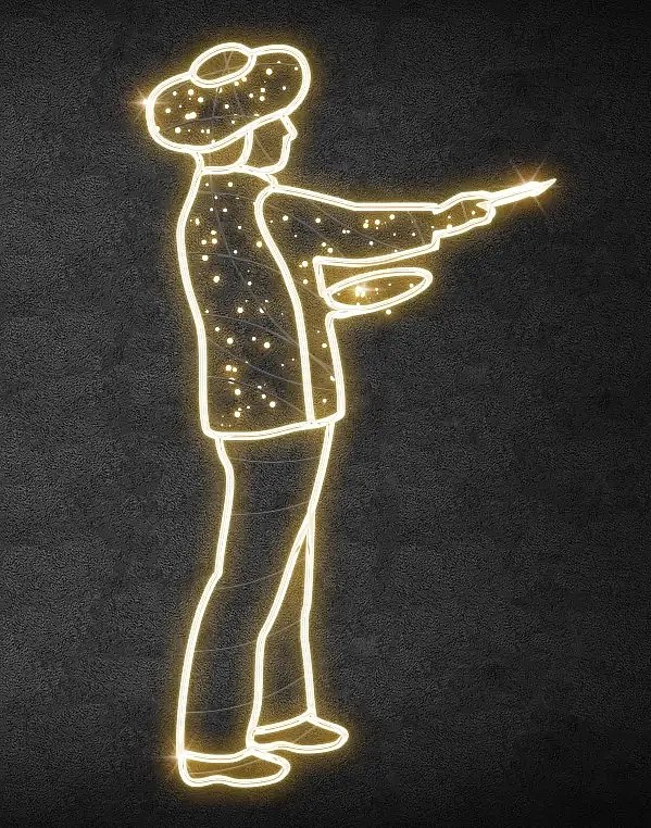 Eco Fix 2D LED fényfestő, 200 × 190 cm, meleg fehér, álló, 3D nyomtatás, 3D nyomtatás