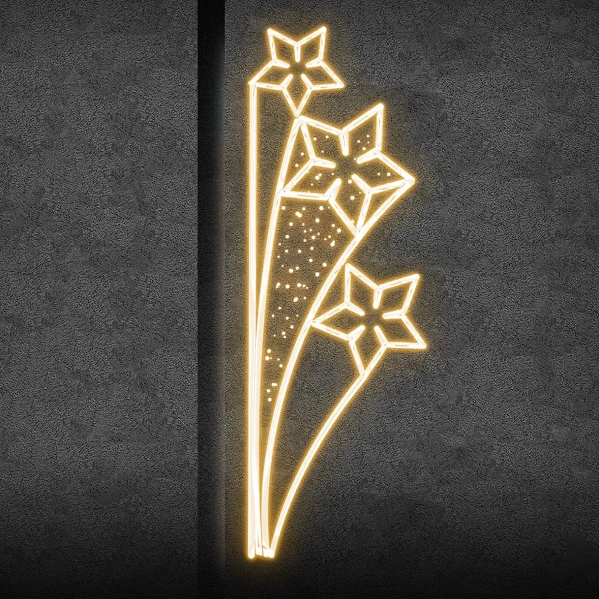 Easy Fix 2D LED fénydekoráció VO oszlopokhoz, 80 × 240 × 5 cm, melegfehér, alumínium, melegfehér