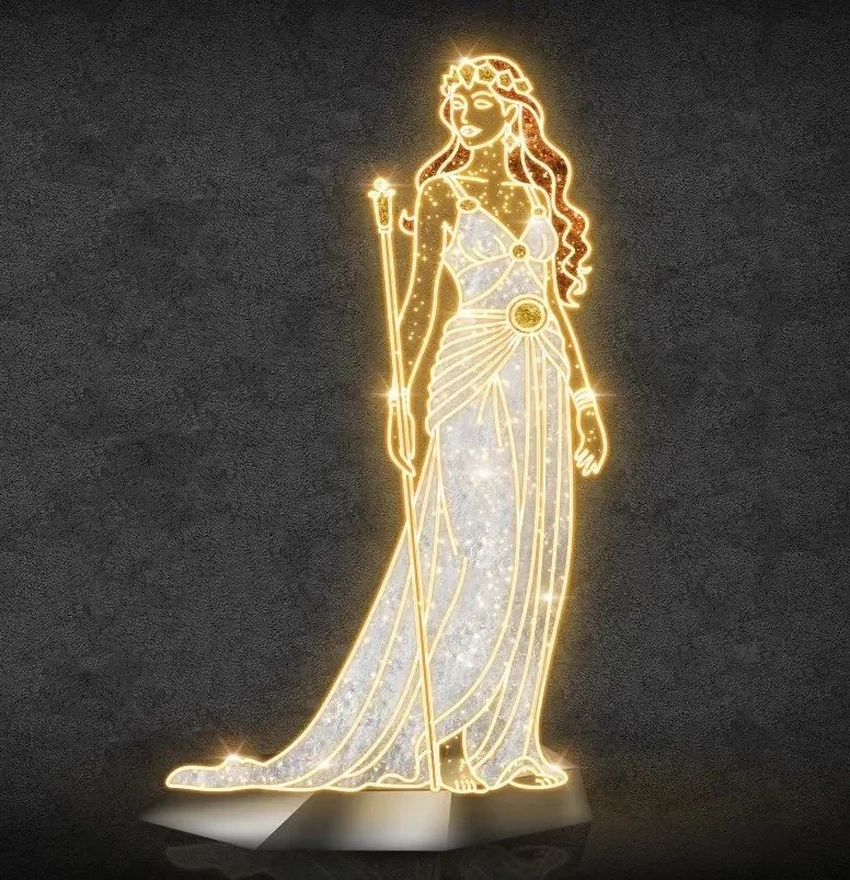 Eco Fix 3D LED fény Hera, 85 × 200 cm, meleg fehér, álló, 3D nyomtatás, 3D nyomtatás