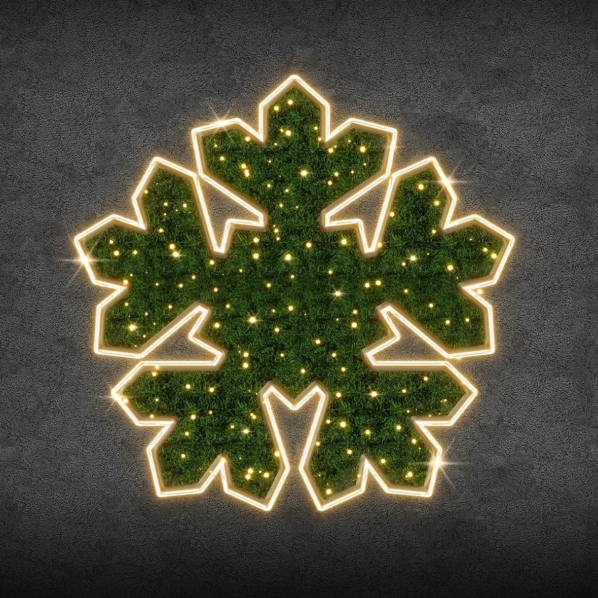 2D LED reflektor FB-III, lógó, zöld szőnyeg, Ø 120 cm, meleg fehér, üvegszálas, üvegszövet