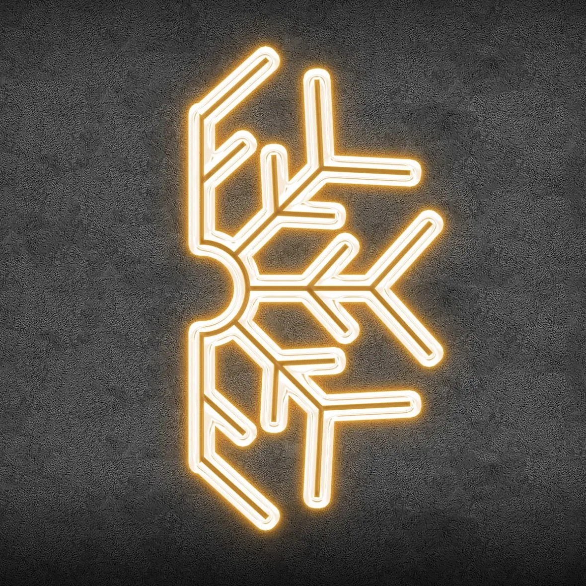 2D LED félpehely fény VI., lógó, 100 × 50 cm, meleg fehér, alumínium, meleg fehér