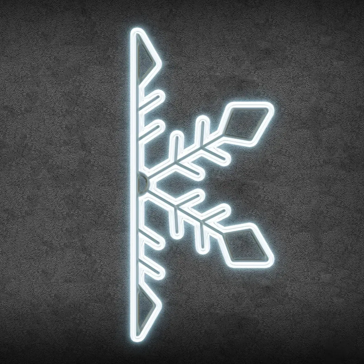 2D LED Half Flake III, függesztett, 70 × 150 cm, jégfehér, alumínium, 2D LED Half Flake III, függő, 70 × 150 cm, jégfehér, alumínium