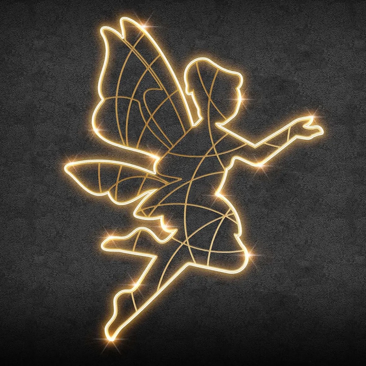 Easy Fix 2D LED fénytündér II, 145 × 185 cm, meleg fehér, álló, 3D nyomtatás, 3D nyomtatás