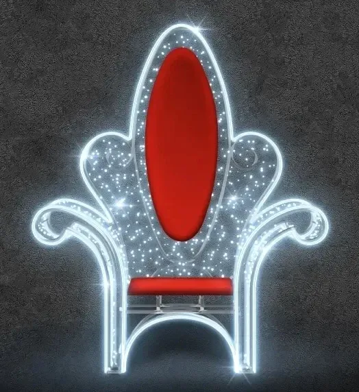 3D LED-es fénytrónus, 120 × 160 × 50 cm, jeges fehér, villanófénnyel, 36 V