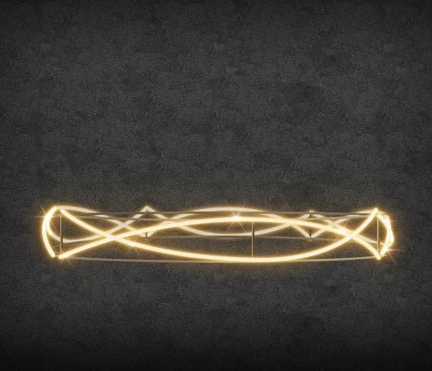 LED-es favilágítás, 480 x 60 x 480 cm, meleg fehér, 230V, 205 W, 39,2 kg, 4 részből áll, 4 db.