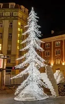 2D LED-es favilágítás, 700 cm, hideg fehér, villanófény, alumínium