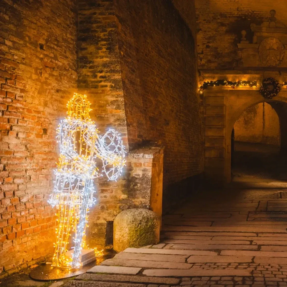 Eco Fix 3D LED Light Knight I, 220 cm, meleg és jeges fehér, alumínium
